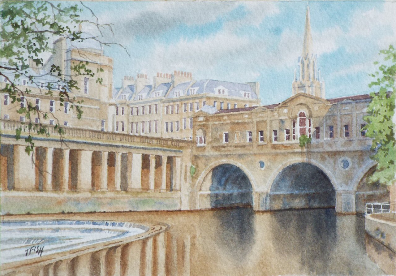 Watercolour - (Pulteney Bridge, Bath)